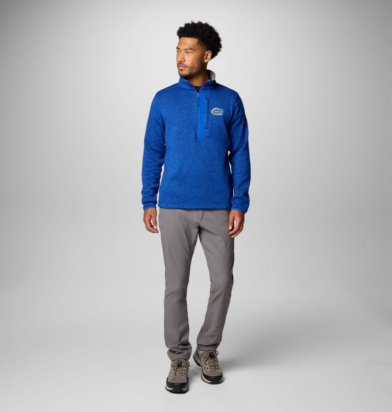 pánský fleecový svetr collegiate sweater weather s polovičními zipy - florida