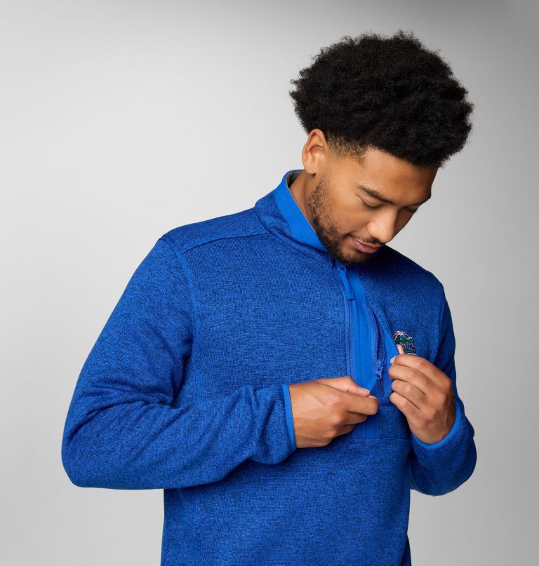 pánský fleecový svetr collegiate sweater weather s polovičními zipy - florida