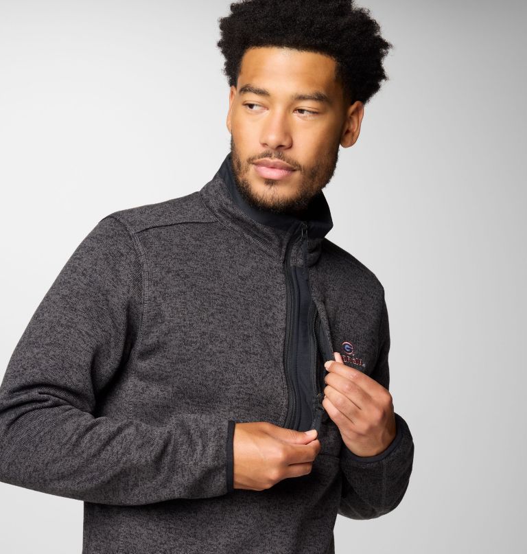 pánský fleecový svetr collegiate sweater weather s polovičními zipy - georgia