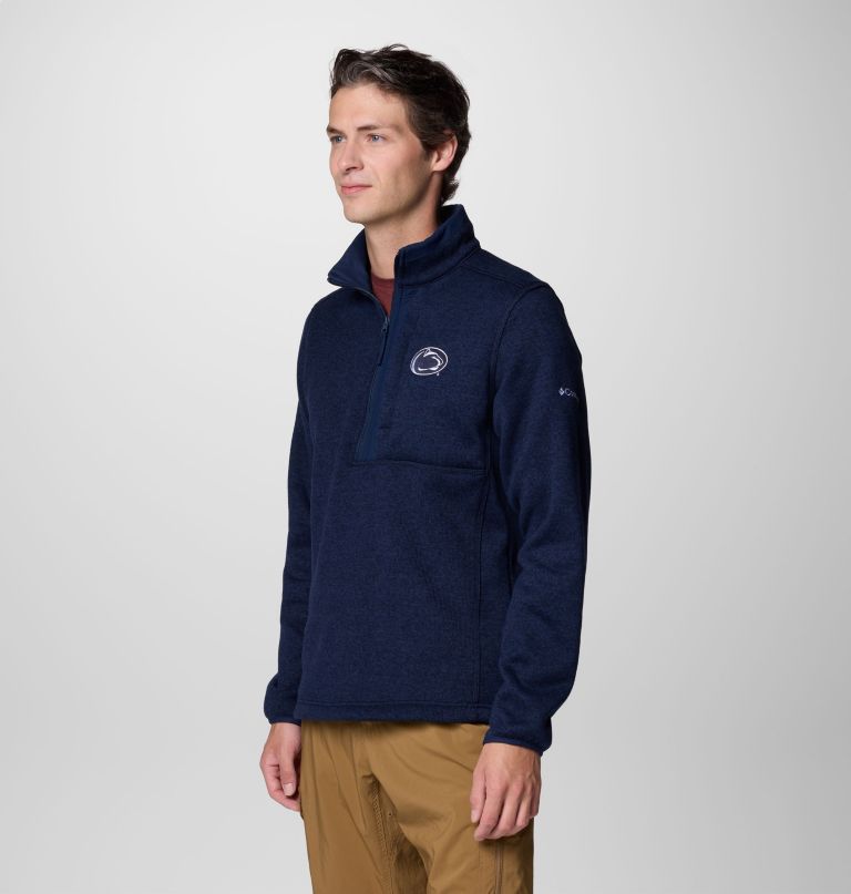 pánský fleecový svetr collegiate sweater weather s polovičními zipy - penn state