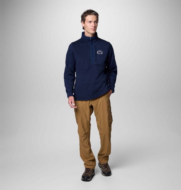 pánský fleecový svetr collegiate sweater weather s polovičními zipy - penn state