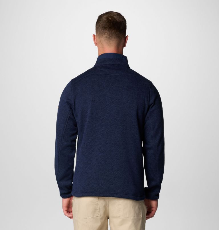 pánský fleecový svetr collegiate sweater weather s polovičními zipy - michigan