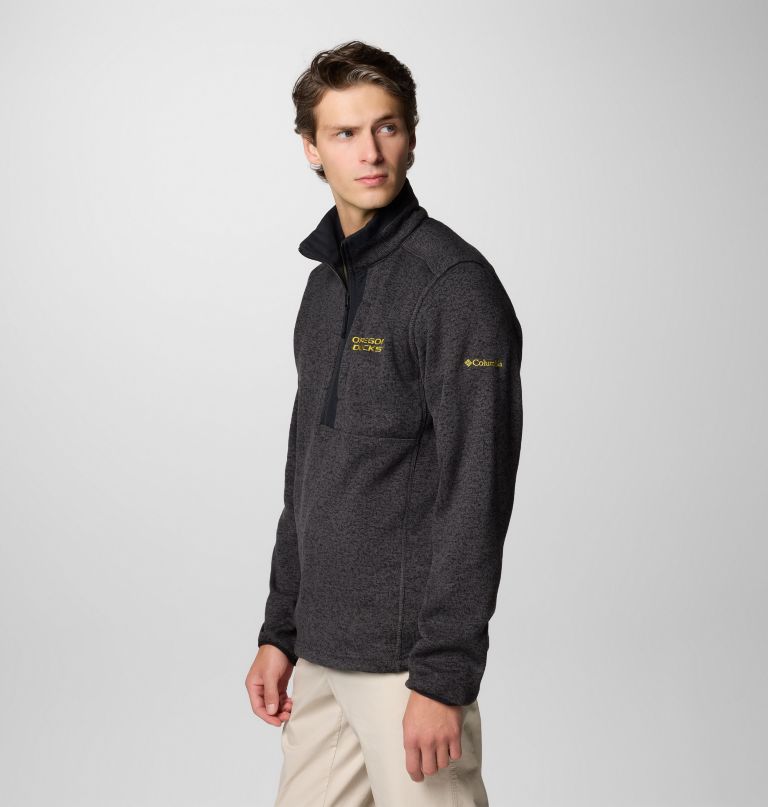 pánský fleecový svetr collegiate sweater weather s polovičními zipy - oregon