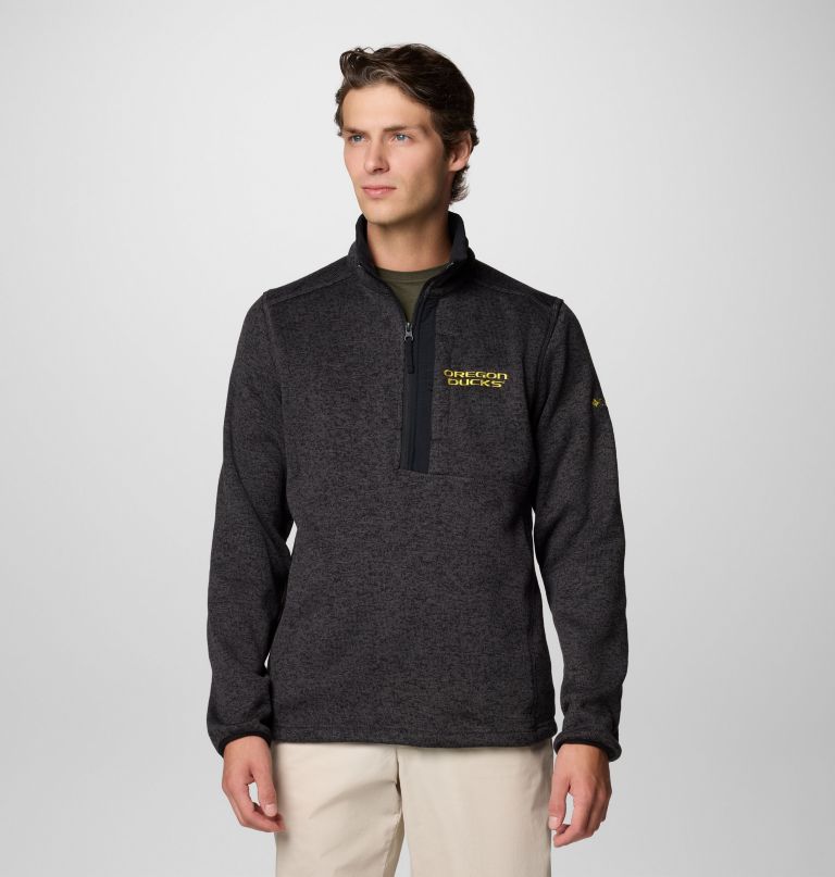 pánský fleecový svetr collegiate sweater weather s polovičními zipy - oregon