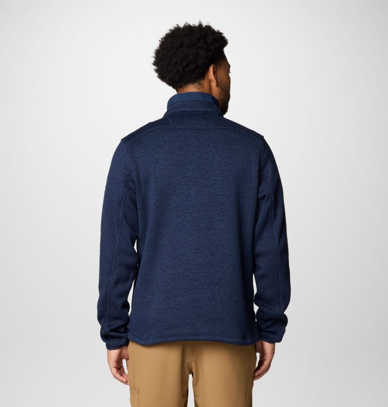 pánský fleecový svetr collegiate sweater weather s polovičními zipy - západní virginie